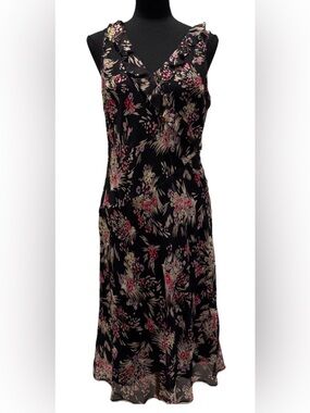 Ann Taylor Loft Women's Sleeveless Multicolor Floral Dress, Size 8, NWT